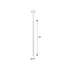 Dals Lighting PDLED120-60-WH PDLED 30W Blanc Suspendu