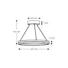Dals Lighting PDR14-CC-BG Eclipse 25W Noir et or Suspendu