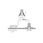 Dals Lighting RGR2HP-CC-WH 15W 2" Blanc Encastré Gimbal régressé