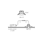 Dals Lighting RGR4-CC-WH 14W 4" Blanc Lumière encastrée