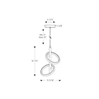 Dals Lighting RRPD2-CC-BK Olympia Two 12W Noir Suspendu