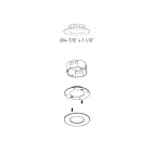 Dals Lighting RTJB4-CC-WH 9W 4" Blanc Lampe à encastrer Retrofit