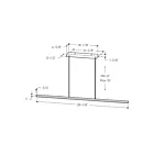 Dals Lighting SLPD60-CC-WH 32W Blanc Suspendu