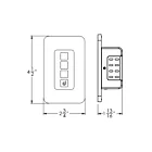 Dals Lighting SM-WLCT 4.5" Contrôleur mural intelligent