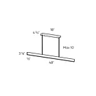 Dals Lighting SPD48-CC-BK 27W Noir Suspendu