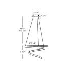Dals Lighting SPR20-CC-BK Helix 30W Noir Suspendu