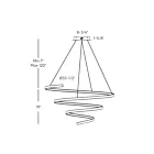 Dals Lighting SPR34-CC-BK Helix 60W Noir Suspendu