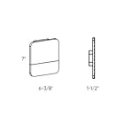 Dals Lighting SQS06-CC-BK 8.5W Noir Applique murale