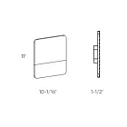 Dals Lighting SQS10-3K-WH 13W Blanc Applique murale