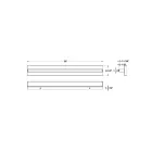 Dals Lighting VAL36-CC-SN 32W Nickel satiné LED Lumière Vanité