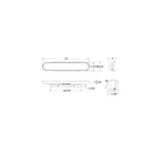 Dals Lighting VAO24-CC-GD 31W L'or LED Lumière Vanité