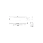 Dals Lighting VAO32-CC-GD 34W L'or LED Lumière Vanité