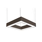 Plafonnier carré direct indirect Delviro Energy ZIP-CLOUD-SQUARE