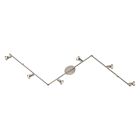 Eglo 200396A 300W Nickel satiné et chromé Halogène Réglable Éclairage sur rail