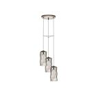 Suspendu Eglo Estevau 202409A 3-Lumières Nickel satiné 75W