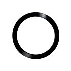 Garniture encastrée ronde de 5 po Eglo Trago 203899 Nickel Néron