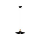 Suspendu Eglo Bridport-P 204025A 1-Lumière Noir et or 60W
