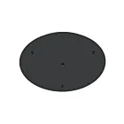 Auvent rond à 3 lumières Eglo 204101A Noir