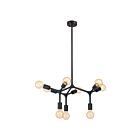 Suspendu Eglo Bocadella 204294A 9-Lumières Noir 540W