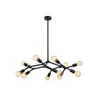 Suspendu Eglo Bocadella 204295A 12-Lumières Noir 720W