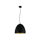 Suspendu Eglo Sarabia 204316A 1-Lumière Noir et or 60W