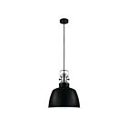 Suspendu Eglo Gilwell 204367A 1-Lumière Noir et Chrome 60W