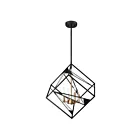 Suspendu Eglo Corrientes 204586A 4-Lumières Noir 240W