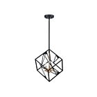 Suspendu Eglo Corrientes 204587A 3-Lumières Noir 180W