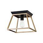 Plafonnier Eglo Paulino 204601A 1-Lumière Or et noir