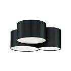 Plafonnier Eglo Pastore 205186A 3-Lumières Noir