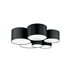 Plafonnier Eglo Pastore 205187A 6-Lumières Noir