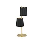 Lampe de table Eglo Almeida 205301A 80W 2-Lumières Laiton brossé