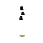 Lampe sur pied Eglo 205302A Almeida 3-Lumières Laiton brossé 120W