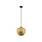 Suspendu Eglo Priorat 39597A 1-Lumière Noir 40W