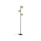 Lampe sur pied Eglo 39987A Altamira 3-Lumières Noir et Laiton 15.9W