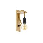 Applique murale Eglo Rampside 43197A 60W Noir et marron