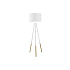 Lampe sur pied Eglo 49156A Bidford 1-Lumière Marron et blanc 60W