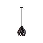 Suspendu Eglo Carlton 49254A 1-Lumière Noir et Cuivre 60W