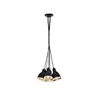 Suspendu Eglo Priddy 49467A 7-Lumières Noir et blanc 420W