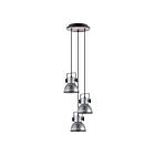 Suspendu Eglo Barnstaple 49647A 3-Lumières Patine Brune et Noir 120W