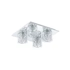 Plafonnier Eglo Pianella 91733A 4-Lumières Chrome