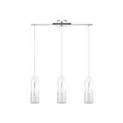 Suspendu Eglo Rivato 92741A 3-Lumières Chrome 300W