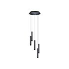 Suspendu Eglo Raparo 93926A 5-Lumières Nickel Néron 21W
