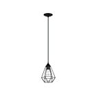 Suspendu Eglo Tarbes 94187A 1-Lumière Noir 100W