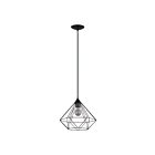 Suspendu Eglo Tarbes 94188A 1-Lumière Noir 100W
