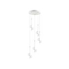 Suspendu Eglo Olindra 96932A 10-Lumières Blanc et Chrome 22W