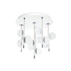 Plafonnier Eglo Olindra 96968A 12-Lumières Blanc et Chrome