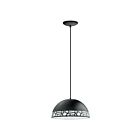 Suspendu Eglo Savignano 97441A 1-Lumière Noir et blanc 60W
