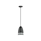 Suspendu Eglo Savignano 97443A 1-Lumière Noir et blanc 60W