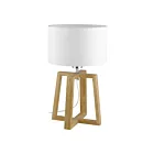 Lampe de table Eglo Chietino 97516A 60W 1-Lumière Naturel et Chrome